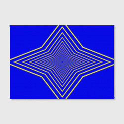 Холст прямоугольный Ромбовидные звезды, цвет: 3D-принт — фото 2