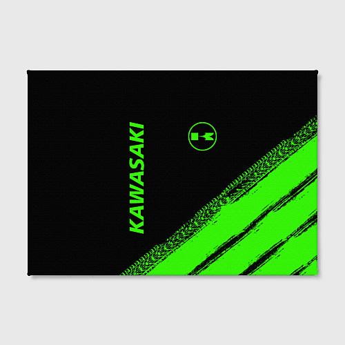 Картина прямоугольная Kawasaki - logo / 3D-принт – фото 2