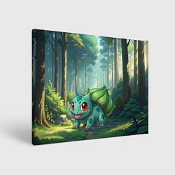 Картина прямоугольная Bulbasaur pokemon