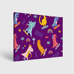 Холст прямоугольный No rules, цвет: 3D-принт