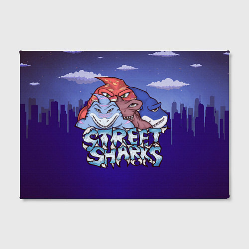 Картина прямоугольная Street sharks - Городские Уличные Акулы / 3D-принт – фото 2