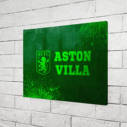 Холст прямоугольный Aston Villa - green gradient по-горизонтали, цвет: 3D-принт — фото 2