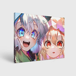 Холст прямоугольный Touhou Project Койши Комейдзи и Фландр Скарлет мил, цвет: 3D-принт