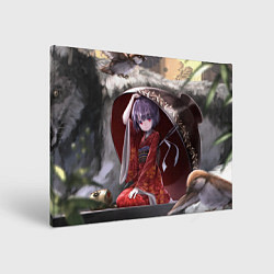 Холст прямоугольный Touhou Project Симмёмару Сукуна, цвет: 3D-принт