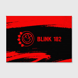 Холст прямоугольный Blink 182 - red gradient по-горизонтали, цвет: 3D-принт — фото 2