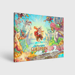 Холст прямоугольный Герои The eternal life of goldman, цвет: 3D-принт