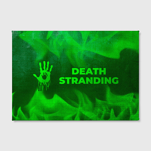 Картина прямоугольная Death Stranding - green gradient по-горизонтали / 3D-принт – фото 2