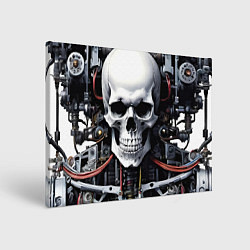 Картина прямоугольная Cyber skull - ai art