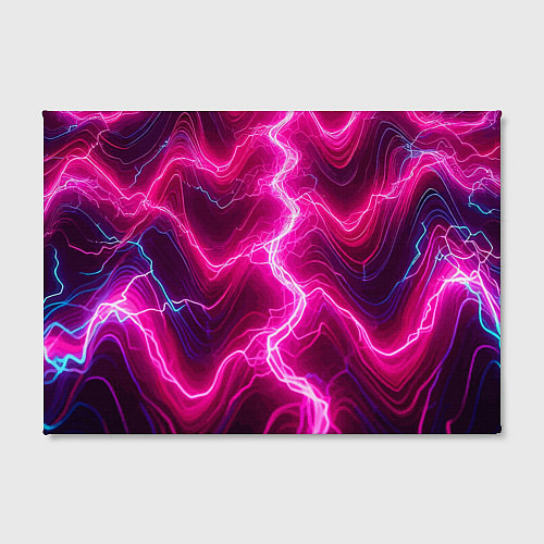 Картина прямоугольная Pink lightnings - ai art fantasy / 3D-принт – фото 2