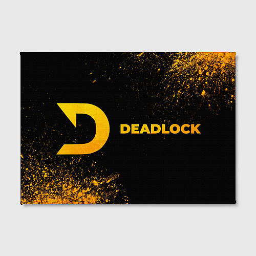 Картина прямоугольная Deadlock - gold gradient по-горизонтали / 3D-принт – фото 2