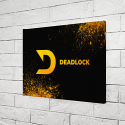 Холст прямоугольный Deadlock - gold gradient по-горизонтали, цвет: 3D-принт — фото 2