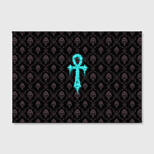 Картина прямоугольная Череп крест - готический узор / 3D-принт – фото 2