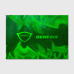 Холст прямоугольный Genesis - green gradient по-горизонтали, цвет: 3D-принт — фото 2