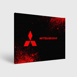 Картина прямоугольная Mitsubishi - red gradient по-горизонтали