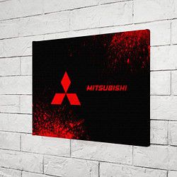 Холст прямоугольный Mitsubishi - red gradient по-горизонтали, цвет: 3D-принт — фото 2