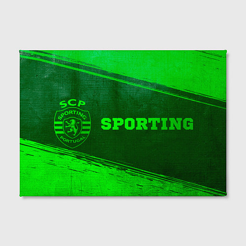 Картина прямоугольная Sporting - green gradient по-горизонтали / 3D-принт – фото 2