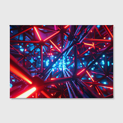 Картина прямоугольная Неоновые трубки / 3D-принт – фото 2