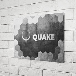 Холст прямоугольный Quake - grey gradient по-горизонтали, цвет: 3D-принт — фото 2