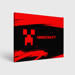 Картина прямоугольная Minecraft - red gradient по-горизонтали