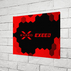Холст прямоугольный Exeed - red gradient по-горизонтали, цвет: 3D-принт — фото 2