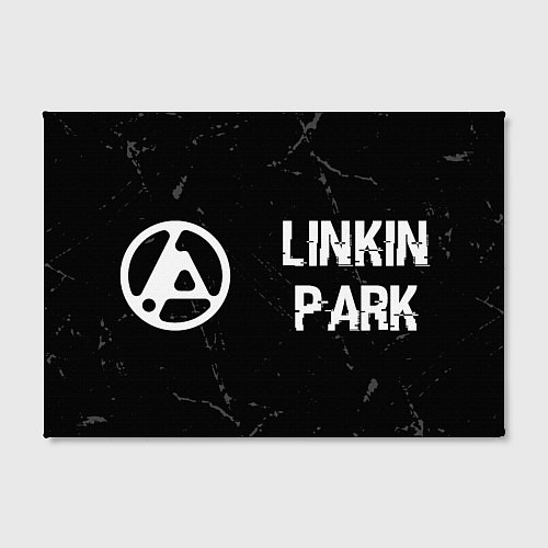 Картина прямоугольная Linkin Park 2024 glitch на темном фоне по-горизонт / 3D-принт – фото 2