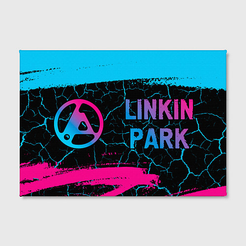 Картина прямоугольная Linkin Park 2024 - neon gradient по-горизонтали / 3D-принт – фото 2