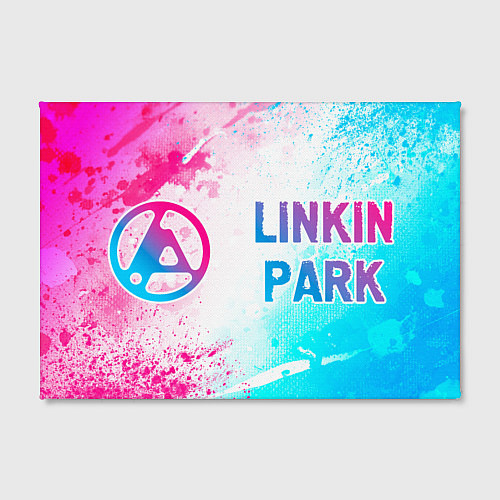 Картина прямоугольная Linkin Park 2024 neon gradient style по-горизонтал / 3D-принт – фото 2