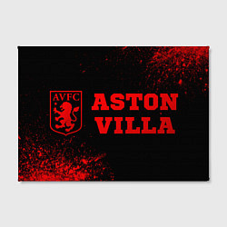 Холст прямоугольный Aston Villa - red gradient по-горизонтали, цвет: 3D-принт — фото 2