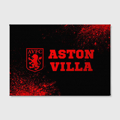 Картина прямоугольная Aston Villa - red gradient по-горизонтали / 3D-принт – фото 2