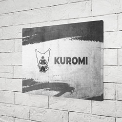 Холст прямоугольный Kuromi - white gradient по-горизонтали, цвет: 3D-принт — фото 2