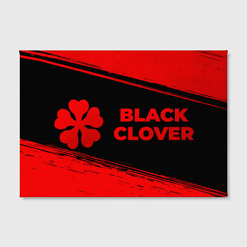 Картина прямоугольная Black Clover - red gradient по-горизонтали / 3D-принт – фото 2