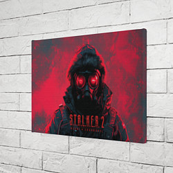 Холст прямоугольный Stalker 2 в противогазе, цвет: 3D-принт — фото 2