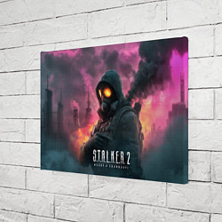 Холст прямоугольный Stalker 2 радиоактивный фон, цвет: 3D-принт — фото 2