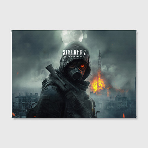 Картина прямоугольная Stalker 2 взрыв вышки / 3D-принт – фото 2