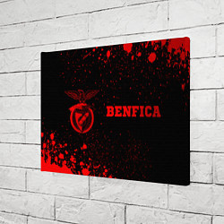 Холст прямоугольный Benfica - red gradient по-горизонтали, цвет: 3D-принт — фото 2