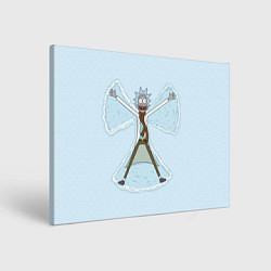 Холст прямоугольный Рик и Морти снег - бабочка, цвет: 3D-принт