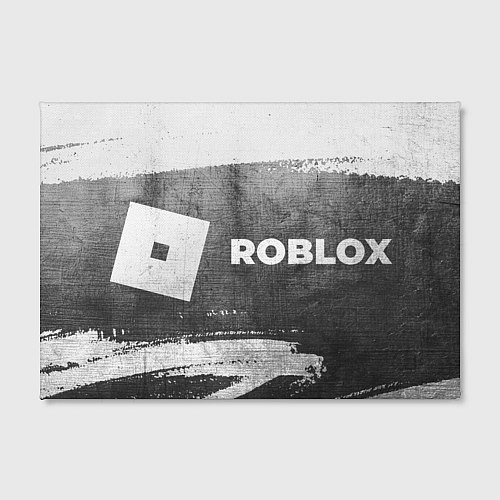 Картина прямоугольная Roblox - grey gradient по-горизонтали / 3D-принт – фото 2