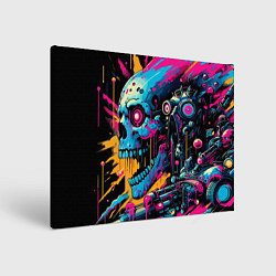 Картина прямоугольная Cool cyber skull - ai art