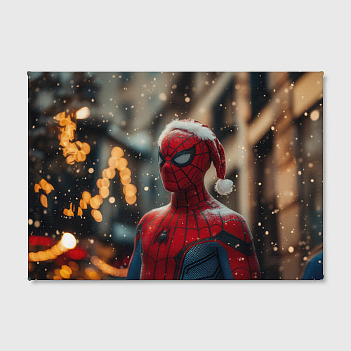 Картина прямоугольная New year Spider-man / 3D-принт – фото 2