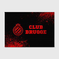 Холст прямоугольный Club Brugge - red gradient по-горизонтали, цвет: 3D-принт — фото 2
