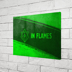 Холст прямоугольный In Flames - green gradient по-горизонтали, цвет: 3D-принт — фото 2