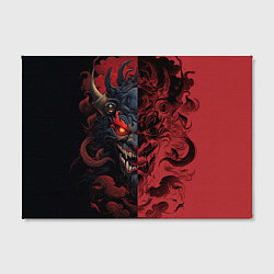 Холст прямоугольный Японский демон Они, цвет: 3D-принт — фото 2