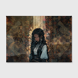 Холст прямоугольный Темнокожая красавица, цвет: 3D-принт — фото 2