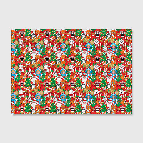 Картина прямоугольная Новогодние игрушки / 3D-принт – фото 2