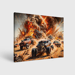 Картина прямоугольная Mad Max - explosion cars