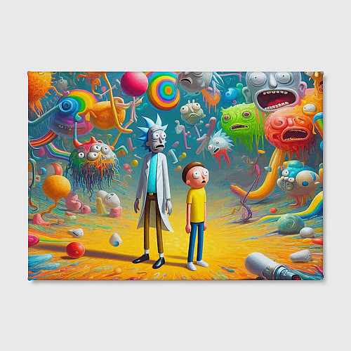 Картина прямоугольная Рик и Морти - сюрреалистическая фантазия / 3D-принт – фото 2