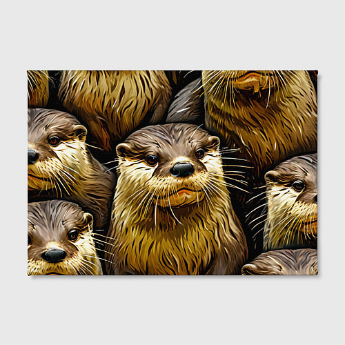 Картина прямоугольная Выдры / 3D-принт – фото 2