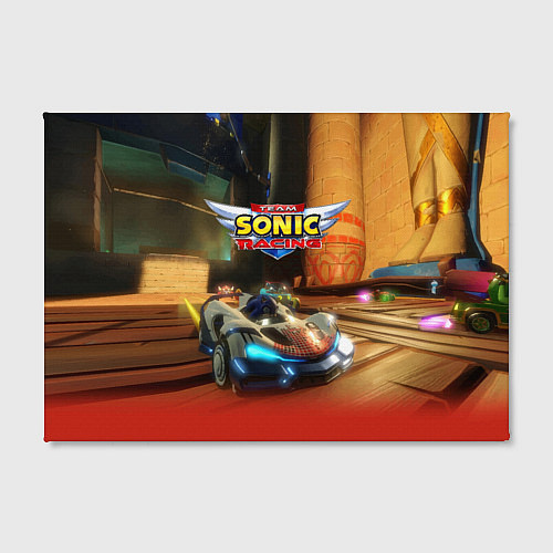 Картина прямоугольная Team Sonic racing - video game / 3D-принт – фото 2