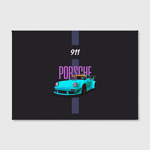 Картина прямоугольная Немецкий автомобиль Porsche 911 / 3D-принт – фото 2