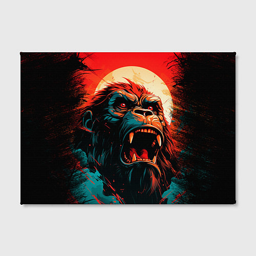 Картина прямоугольная King Kong roar / 3D-принт – фото 2
